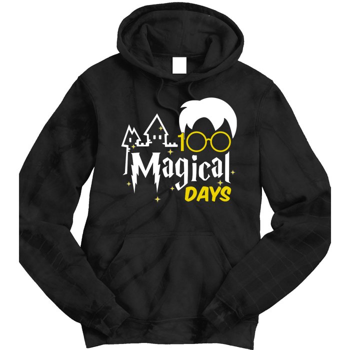 100 Magical Days Wizard 100th Days Of School Tie Dye Hoodie