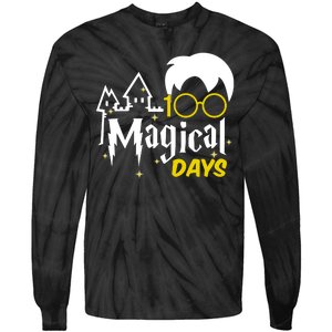 100 Magical Days Wizard 100th Days Of School Tie-Dye Long Sleeve Shirt