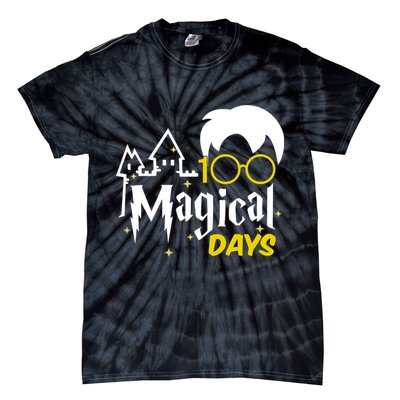 100 Magical Days Wizard 100th Days Of School Tie-Dye T-Shirt