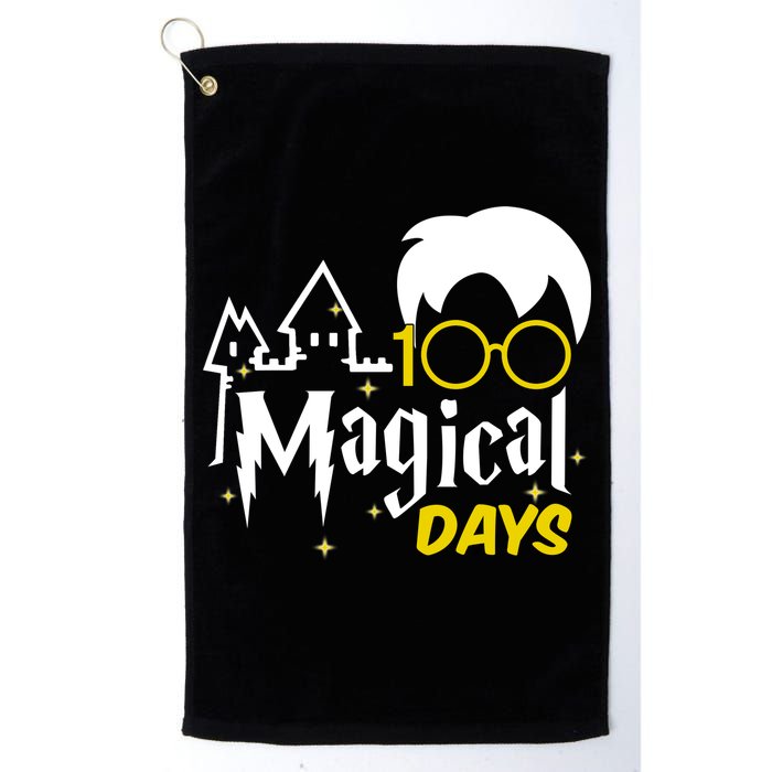 100 Magical Days Wizard 100th Days Of School Golf Towel