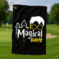 100 Magical Days Wizard 100th Days Of School Golf Towel