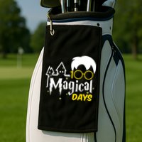 100 Magical Days Wizard 100th Days Of School Golf Towel