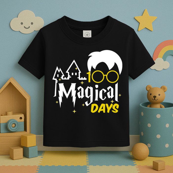 100 Magical Days Wizard 100th Days Of School Toddler T-Shirt