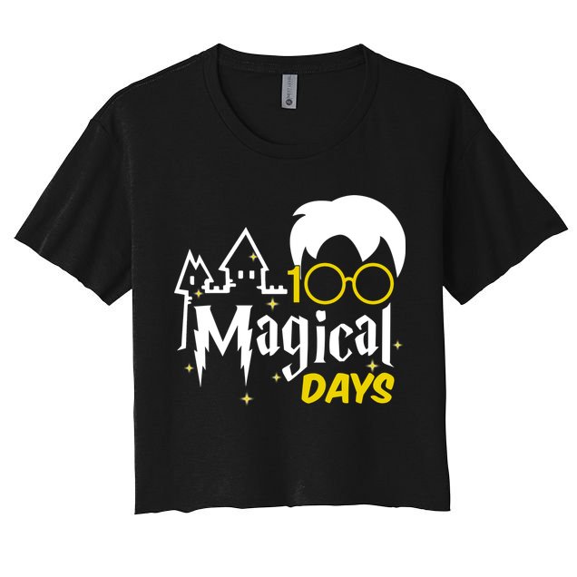 100 Magical Days Wizard 100th Days Of School Crop Top
