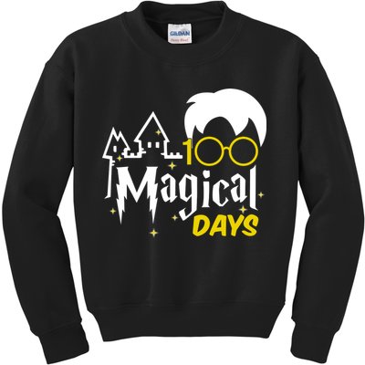 100 Magical Days Wizard 100th Days Of School Kids Sweatshirt
