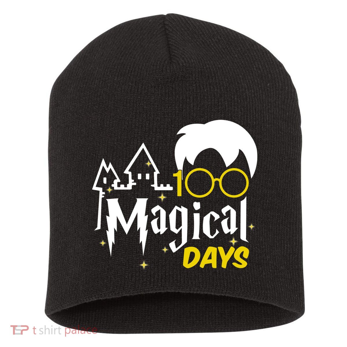 100 Magical Days Wizard 100th Days Of School Short Acrylic Beanie