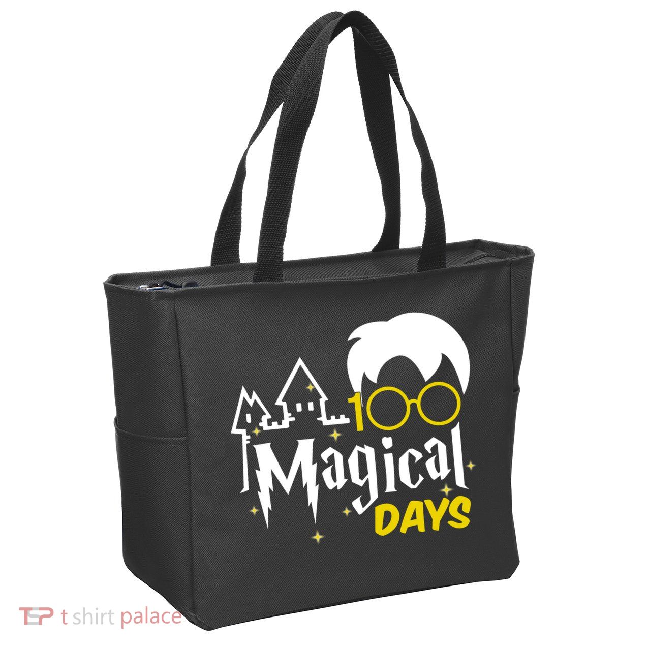 100 Magical Days Wizard 100th Days Of School Zip Tote Bag
