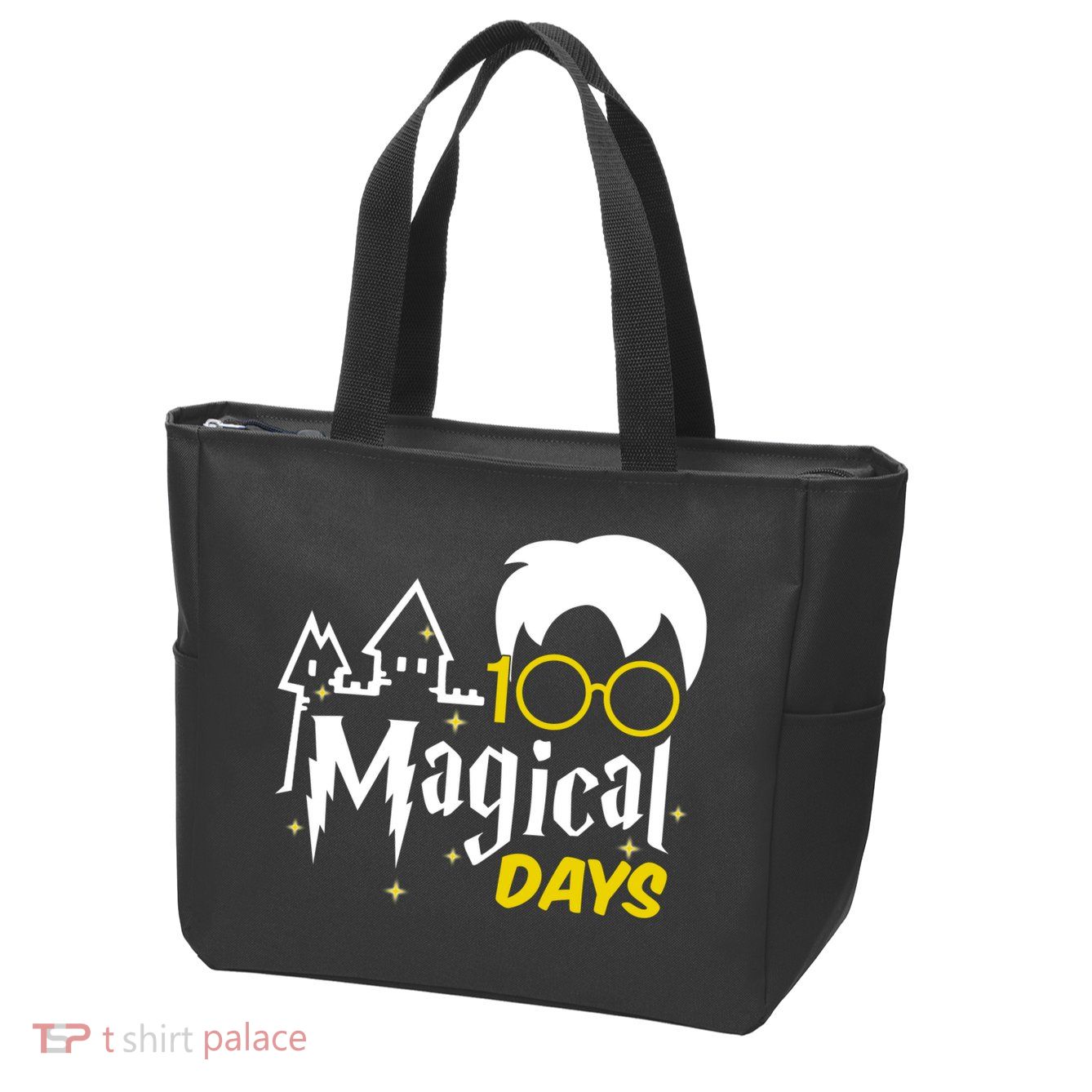 100 Magical Days Wizard 100th Days Of School Zip Tote Bag