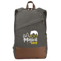 100 Magical Days Wizard 100th Days Of School Cotton Canvas Backpack