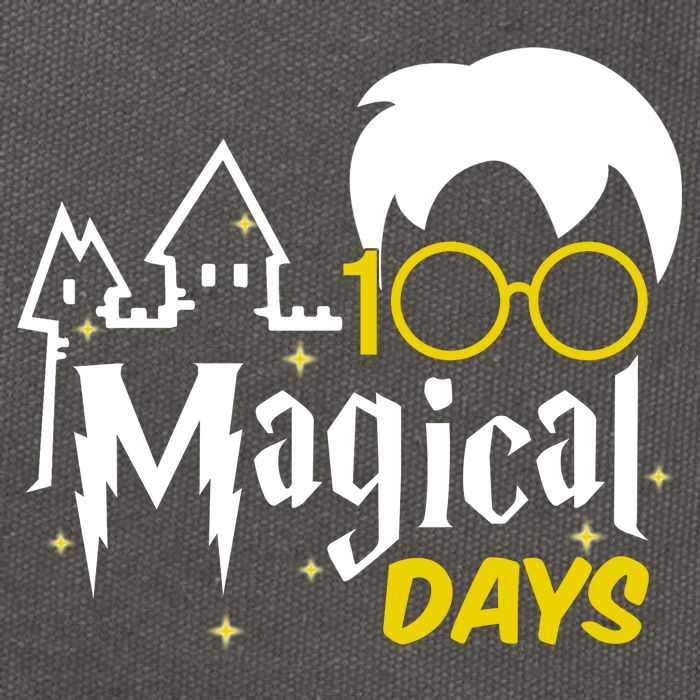 100 Magical Days Wizard 100th Days Of School Cotton Canvas Backpack