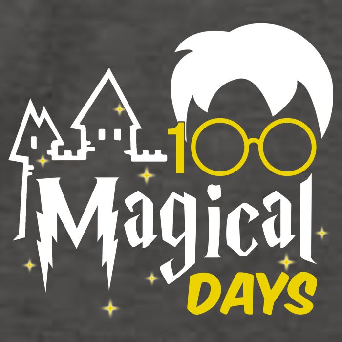 100 Magical Days Wizard 100th Days Of School Vector Backpack