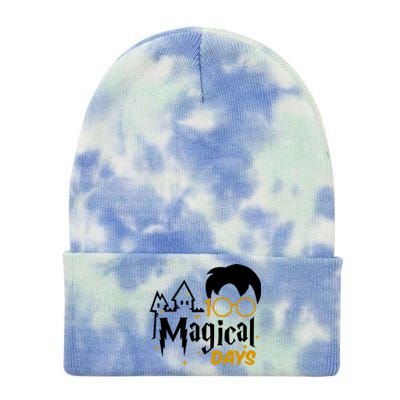 100 Magical Days Wizard 100th Days Of School Tie Dye 12in Knit Beanie