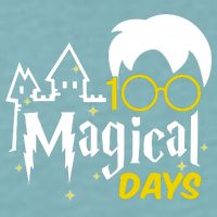 100 Magical Days Wizard 100th Days Of School Sueded Cloud Jersey T-Shirt