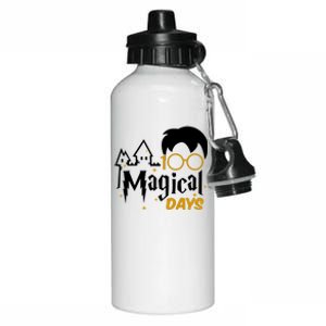 100 Magical Days Wizard 100th Days Of School Aluminum Water Bottle