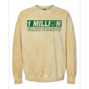 1 Million Family Friendly Colorblast Crewneck Sweatshirt