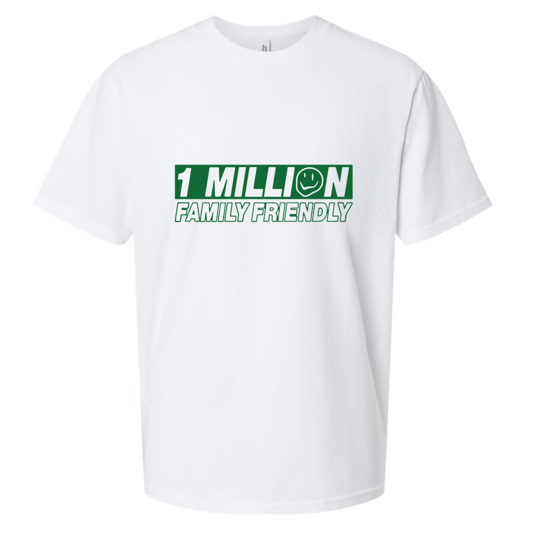 1 Million Family Friendly Sueded Cloud Jersey T-Shirt