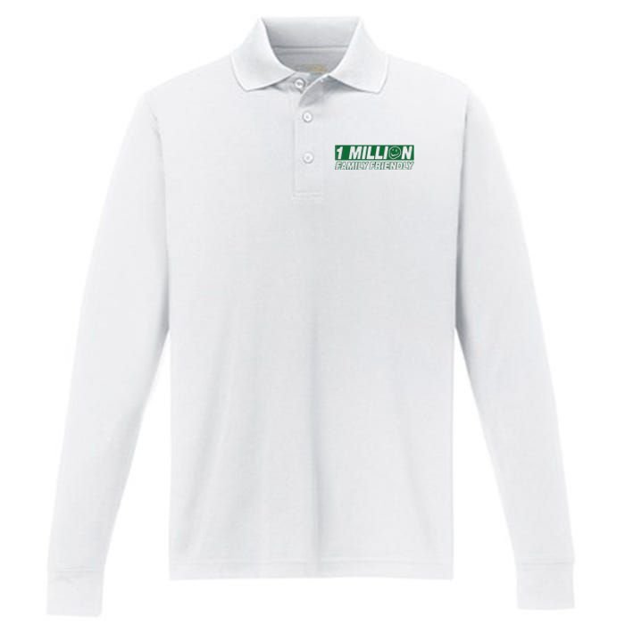 1 Million Family Friendly Performance Long Sleeve Polo