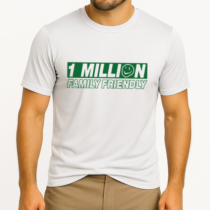 1 Million Family Friendly Cooling Performance Crew T-Shirt