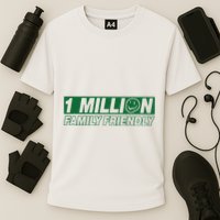 1 Million Family Friendly Cooling Performance Crew T-Shirt