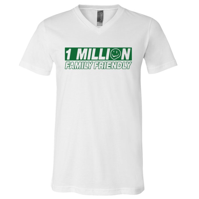 1 Million Family Friendly V-Neck T-Shirt