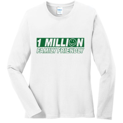 1 Million Family Friendly Ladies Long Sleeve Shirt