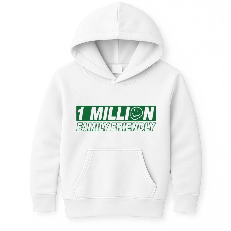 1 Million Family Friendly Kids Hoodie