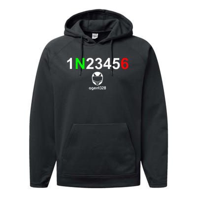 1N23456 Motorcycle Gear Shift Performance Fleece Hoodie