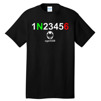 1N23456 Motorcycle Gear Shift Tall T-Shirt