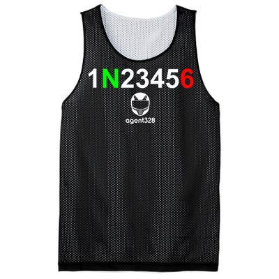 1N23456 Motorcycle Gear Shift Mesh Reversible Basketball Jersey Tank