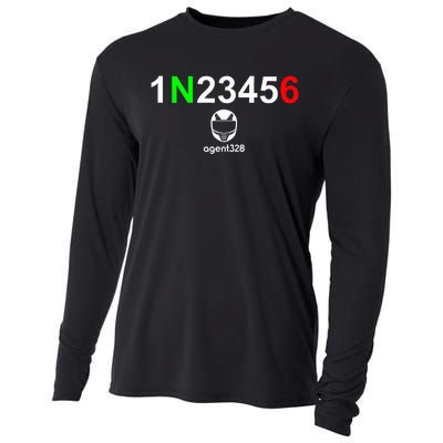 1N23456 Motorcycle Gear Shift Cooling Performance Long Sleeve Crew