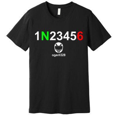 1N23456 Motorcycle Gear Shift Premium T-Shirt