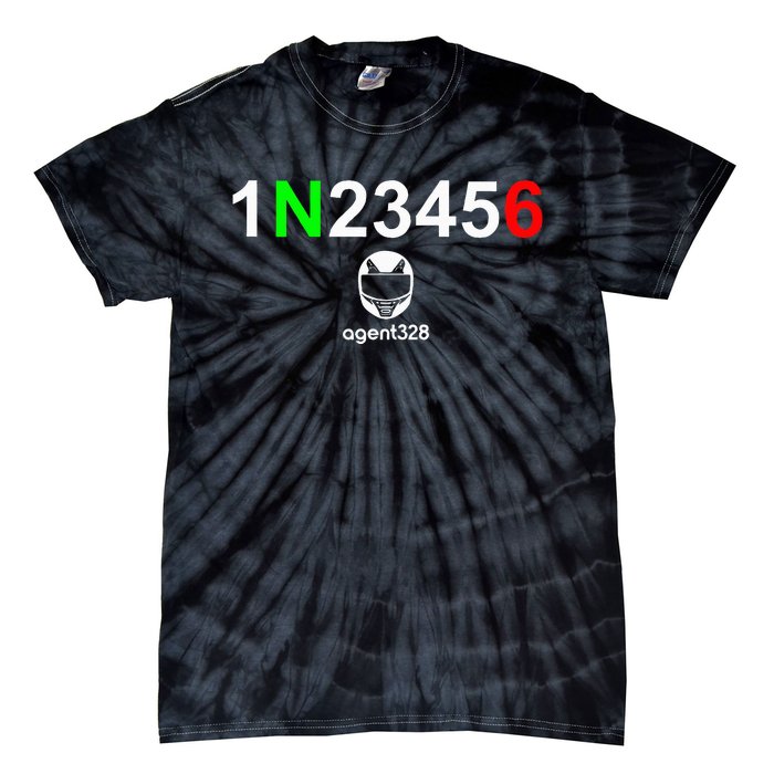 1N23456 Motorcycle Gear Shift Tie-Dye T-Shirt