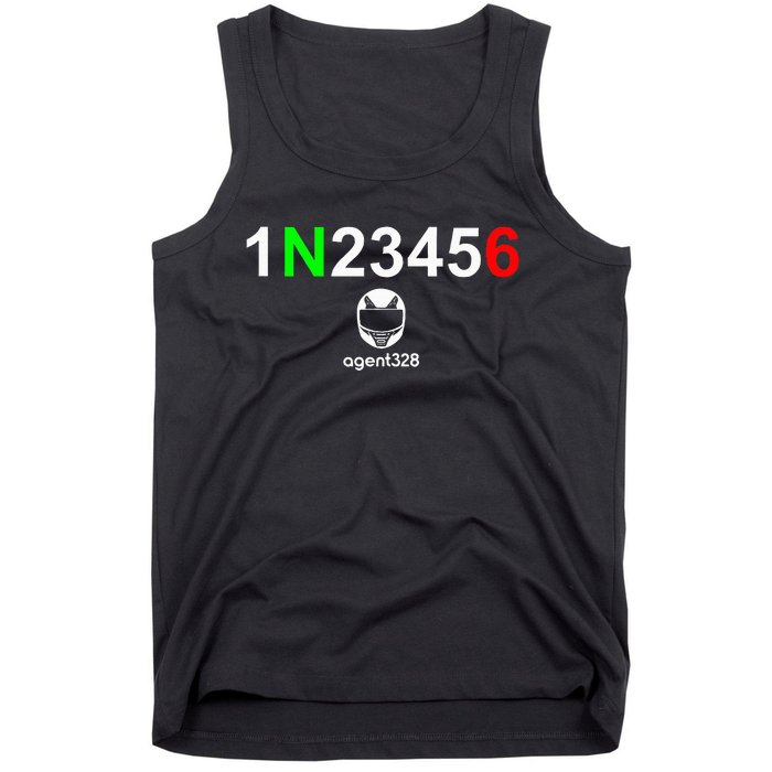 1N23456 Motorcycle Gear Shift Tank Top