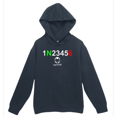 1N23456 Motorcycle Gear Shift Urban Pullover Hoodie