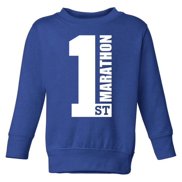 1st Marathon Gift Toddler Sweatshirt