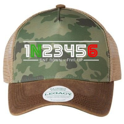 1N23456 Motorcycle Gear Shift Pattern Manual Transmission Legacy Tie Dye Trucker Hat