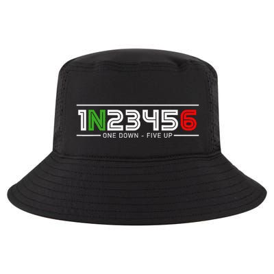 1N23456 Motorcycle Gear Shift Pattern Manual Transmission Cool Comfort Performance Bucket Hat