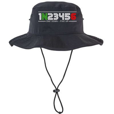 1N23456 Motorcycle Gear Shift Pattern Manual Transmission Bucket Hat