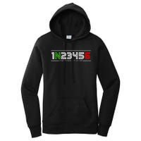 1N23456 Motorcycle Gear Shift Pattern Manual Transmission Women's Pullover Hoodie