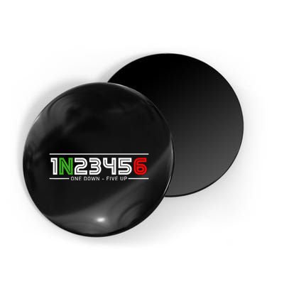 1N23456 Motorcycle Gear Shift Pattern Manual Transmission Magnet