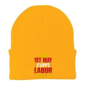 1st May Happy Labor Day Gift Knit Cap Winter Beanie