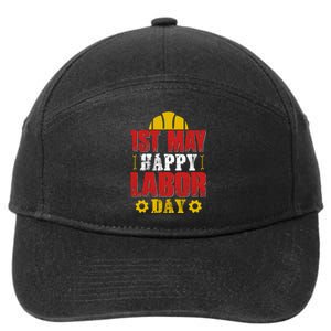 1st May Happy Labor Day Gift 7-Panel Snapback Hat