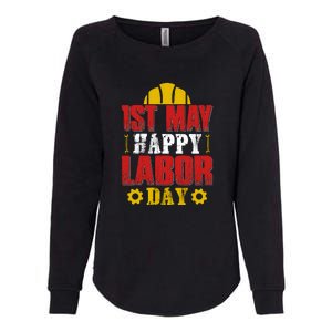 1st May Happy Labor Day Gift Womens California Wash Sweatshirt