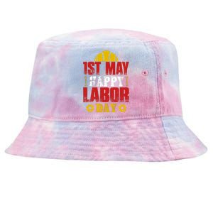 1st May Happy Labor Day Gift Tie-Dyed Bucket Hat