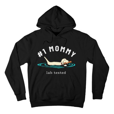 1 Mommy Lab Tested Yellow Labrador Retriever Lab Dog Lover Hoodie