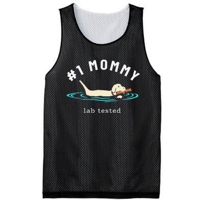 1 Mommy Lab Tested Yellow Labrador Retriever Lab Dog Lover Mesh Reversible Basketball Jersey Tank