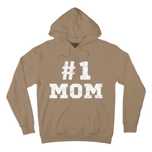 1 Mom Number One Mom Mama Mother Funny Mother's Day Hoodie