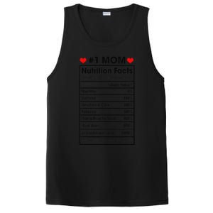 1 Mom Nutrition Facts Momlife Mother's Day Top For Mom Mama PosiCharge Competitor Tank