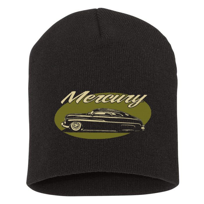 1950 Mercury Olive Low Rider Kustom Lead Sled Custom Hot Rod Short Acrylic Beanie