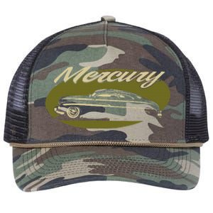 1950 Mercury Olive Low Rider Kustom Lead Sled Custom Hot Rod Retro Rope Trucker Hat Cap